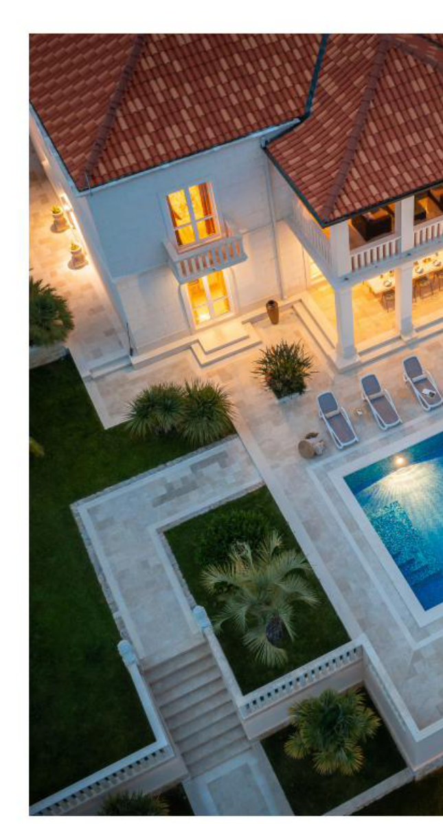 La Villa Dubrovnik — aerial